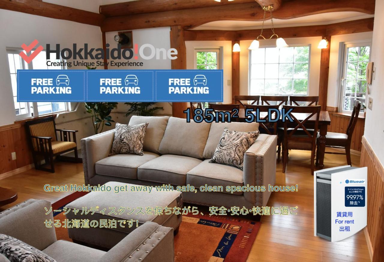 Sapporo Luxury Log House 5Brm Max 18Ppl 4 Free Parking Villa Dış mekan fotoğraf